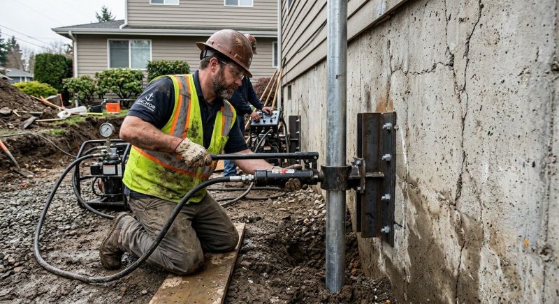 Concrete Foundation Leveling detail
